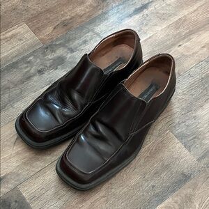 Giorgio Brutini Dark Brown Leather Slip-Ons